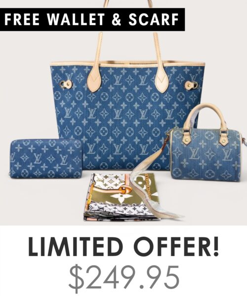 Bag + Nano speedy + Gifts (Free LV Wallet + Free LV Silk Scarf)