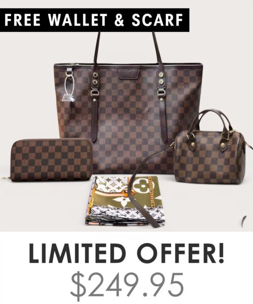 Big bag + Nano speedy + Gifts (Free LV Wallet + Free LV Silk Scarf)
