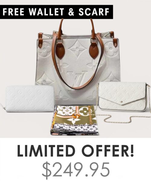 Bag + Pochette Felicie + Gifts(Free LV Wallet + Free LV Silk Scarf)