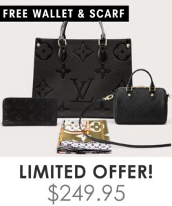 Big bag + Nano speedy + Gifts (Free LV Wallet + Free LV Silk Scarf)
