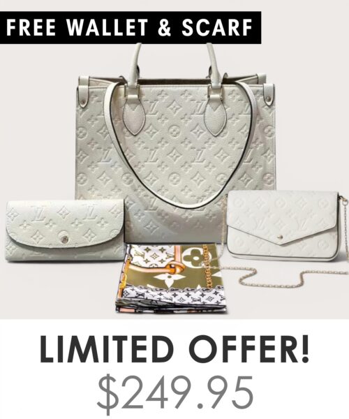 Bag + Pochette Felicie + Gifts(Free LV Wallet + Free LV Silk Scarf)