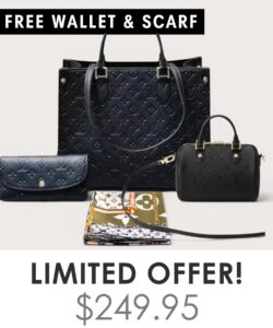 Big bag + Nano speedy + Gifts (Free LV Wallet + Free LV Silk Scarf)
