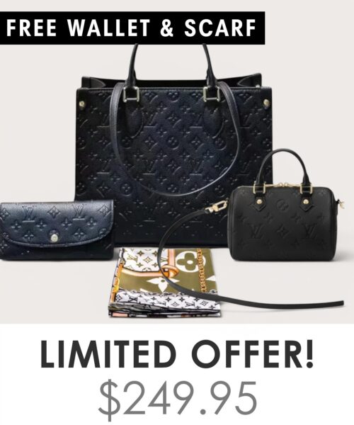 Big bag + Nano speedy + Gifts (Free LV Wallet + Free LV Silk Scarf)