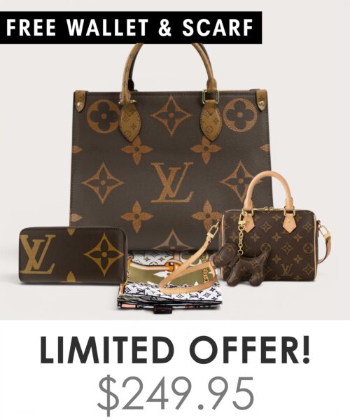 Bag + Nano speedy + Gifts (Free LV Wallet + Free LV Silk Scarf)