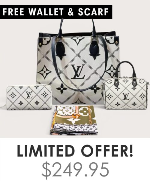 Big bag + Nano speedy + Gifts (Free LV Wallet + Free LV Silk Scarf)