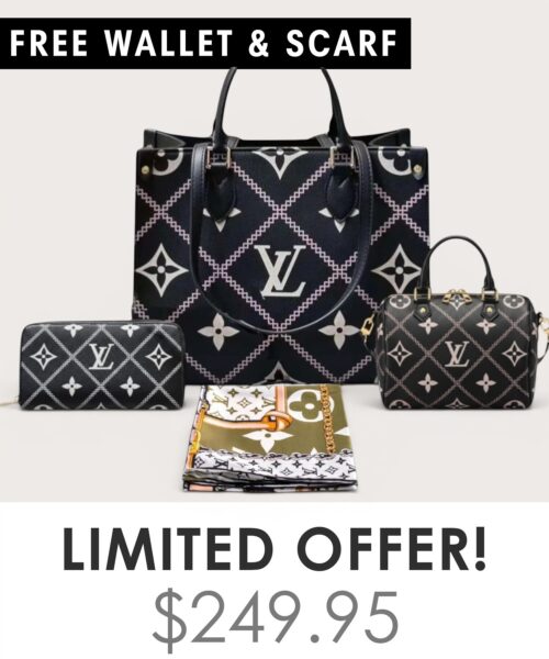Bag + Nano speedy + Gifts (Free LV Wallet + Free LV Silk Scarf)