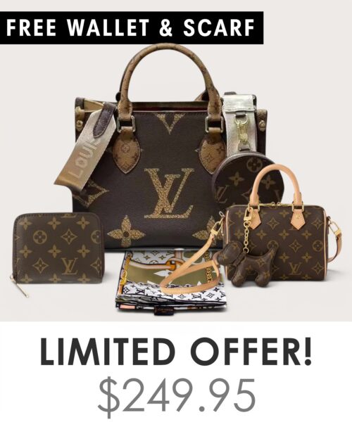 Bag + Nano speedy + Gifts (Free LV Wallet + Free LV Silk Scarf)