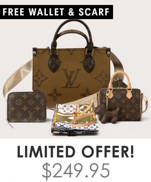 Bag + Nano speedy + Gifts (Free LV Wallet + Free LV Silk Scarf)