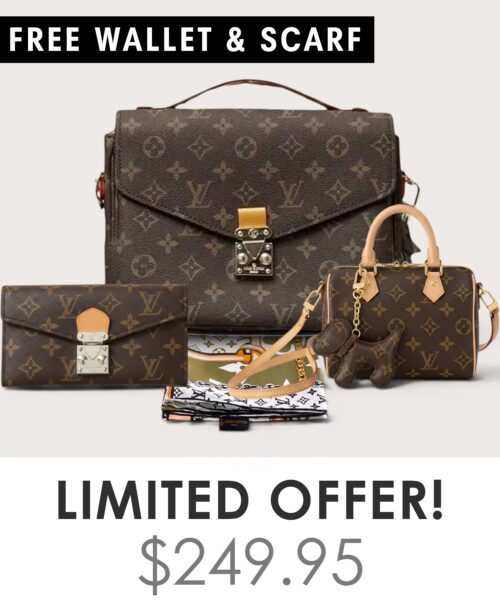 Bag + Nano speedy + Gifts (Free LV Wallet + Free LV Silk Scarf)