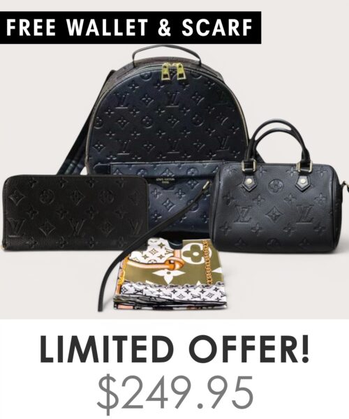 Bag + Nano speedy + Gifts (Free LV Wallet + Free LV Silk Scarf)