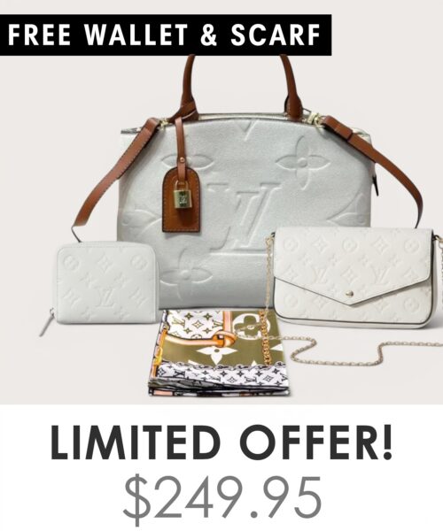 Bag + Pochette Felicie + Gifts(Free LV Wallet + Free LV Silk Scarf)