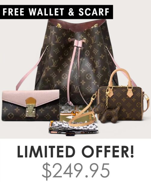 Big bag + Nano speedy + Gifts (Free LV Wallet + Free LV Silk Scarf)