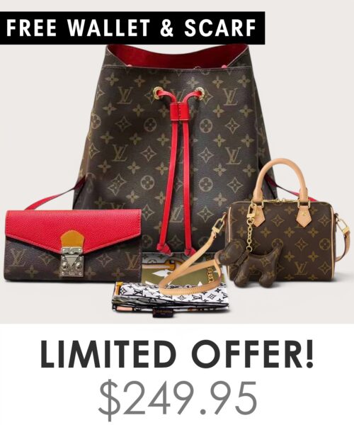 Big bag + Nano speedy + Gifts (Free LV Wallet + Free LV Silk Scarf)