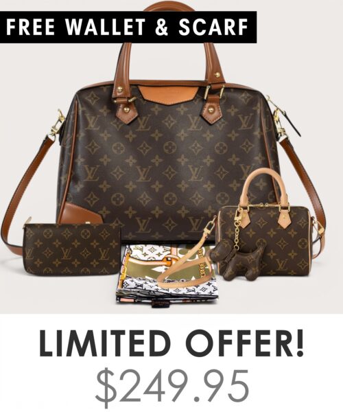 Bag + Nano speedy + Gifts (Free LV Wallet + Free LV Silk Scarf)