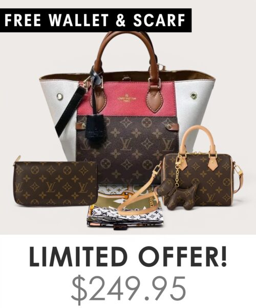 Big bag + Nano speedy + Gifts (Free LV Wallet + Free LV Silk Scarf)
