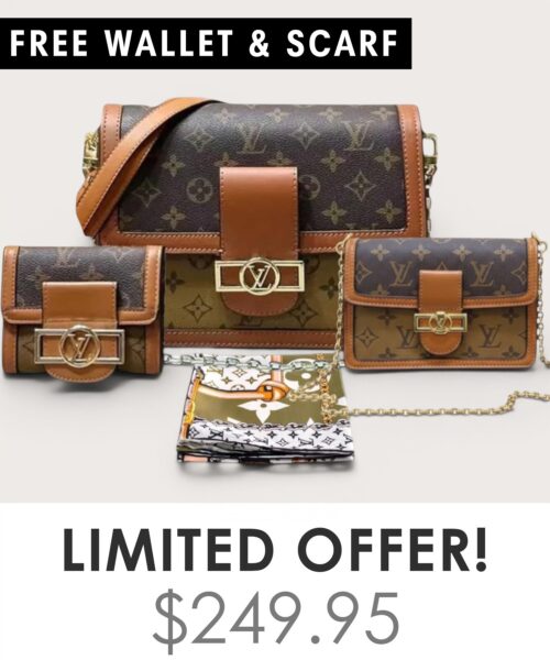 Big bag + Nano speedy + Gifts (Free LV Wallet + Free LV Silk Scarf)