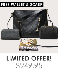 Big bag + Nano speedy + Gifts (Free LV Wallet + Free LV Silk Scarf)