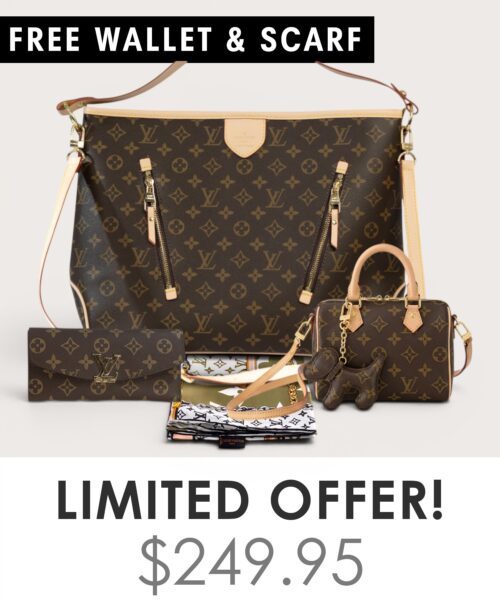 Big bag + Nano speedy + Gifts (Free LV Wallet + Free LV Silk Scarf)
