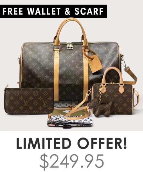 Big bag + Nano speedy + Gifts (Free LV Wallet + Free LV Silk Scarf)