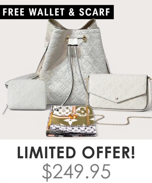 Bag + Pochette Felicie + Gifts(Free LV Wallet + Free LV Silk Scarf)