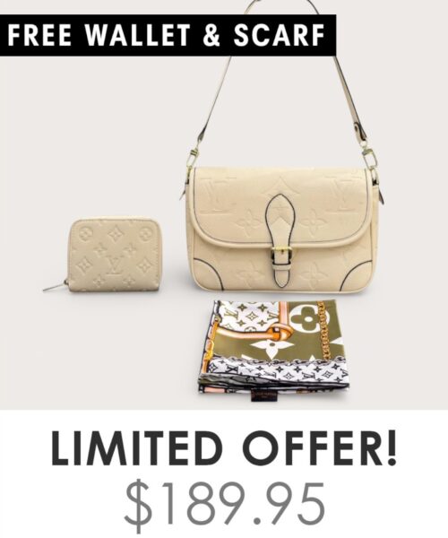 Bag + Gifts (FREE LV Wallet & FREE LV Scarf)