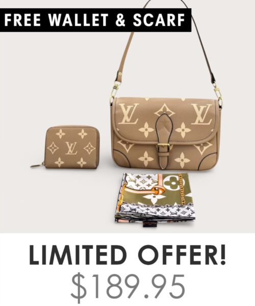 Bag + Gifts (FREE LV Wallet & FREE LV Scarf)