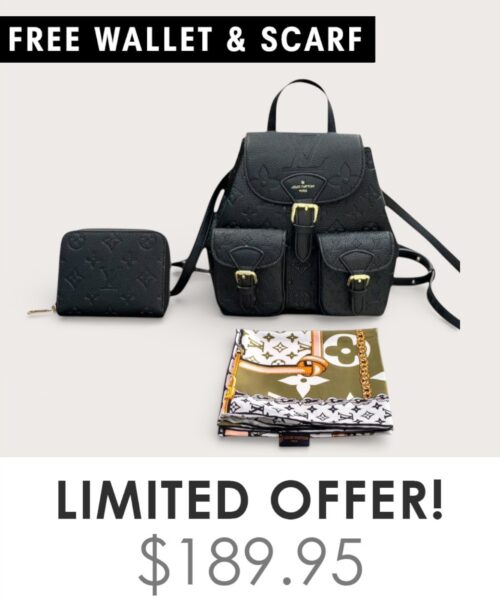 Bag + Gifts (FREE LV Wallet & FREE LV Scarf)