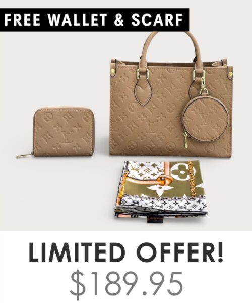 Bag + Gifts (FREE LV Wallet & FREE LV Scarf)