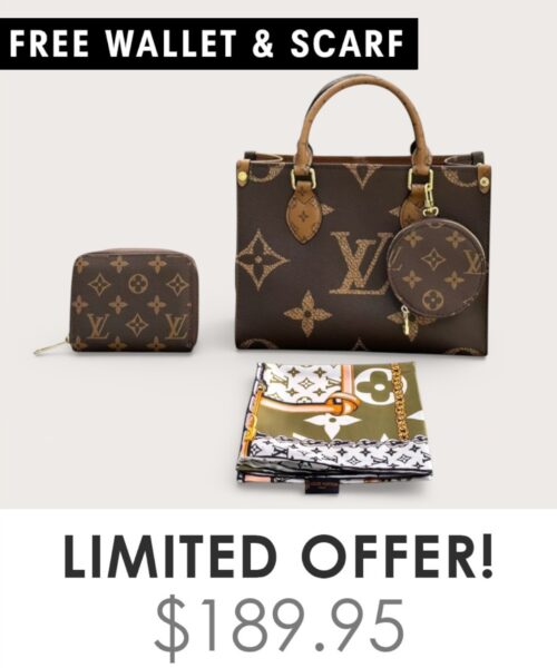 Bag + Gifts (FREE LV Wallet & FREE LV Scarf)