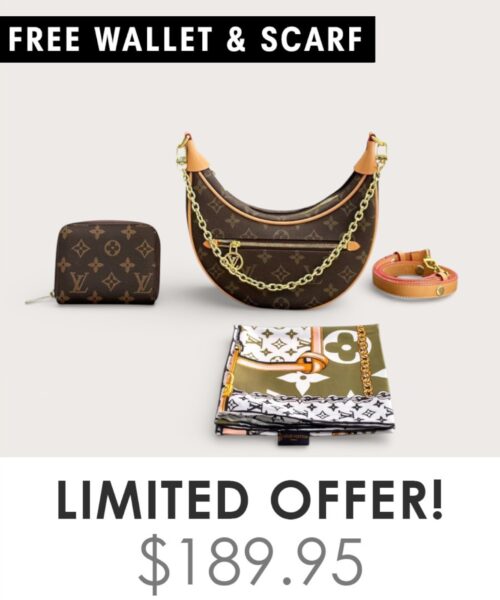 Bag + Gifts (FREE LV Wallet & FREE LV Scarf)