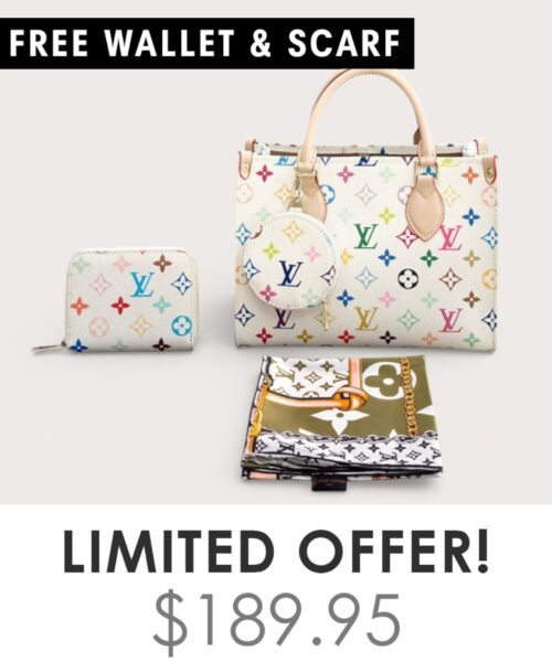 Bag + Gifts (FREE LV Wallet & FREE LV Scarf)