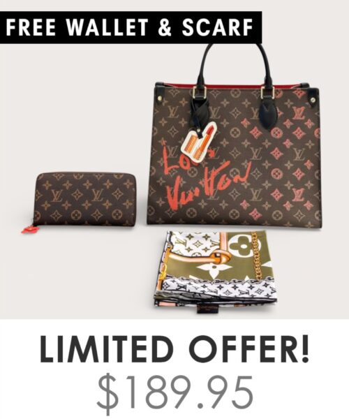 Bag + Gifts (FREE LV Wallet & FREE LV Scarf)