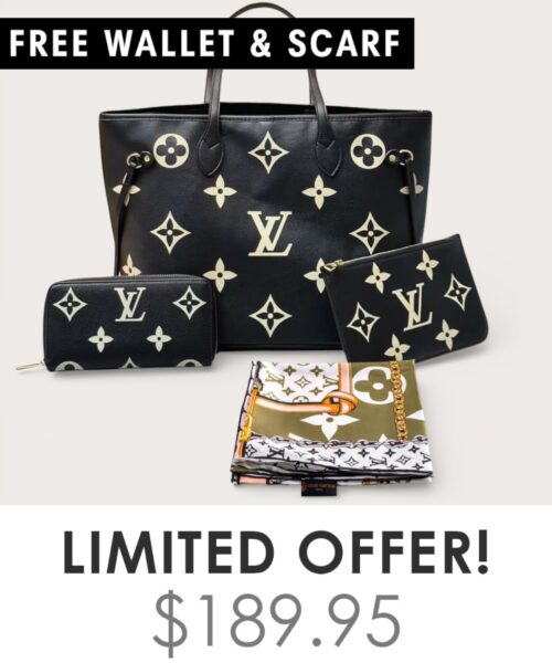 Bag + Gifts (FREE LV Wallet & FREE LV Scarf)
