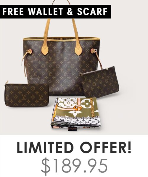 Bag + Gifts (FREE LV Wallet & FREE LV Scarf)