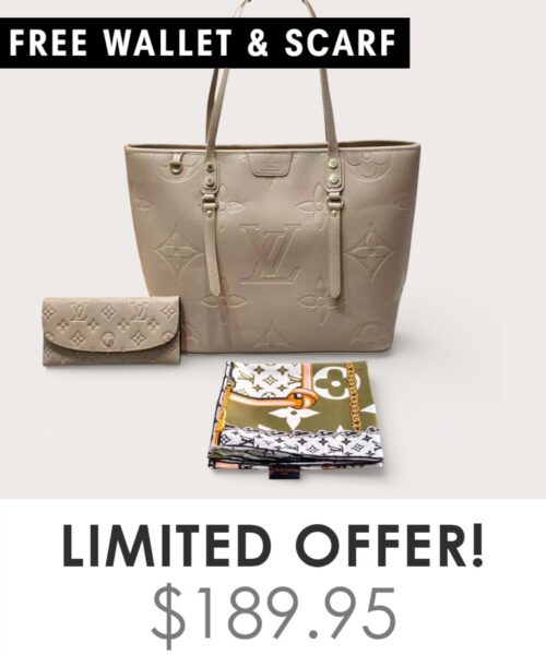 Bag + Gifts (FREE LV Wallet & FREE LV Scarf)