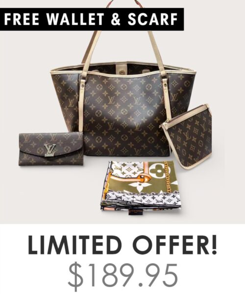 Bag + Gifts (FREE LV Wallet & FREE LV Scarf)