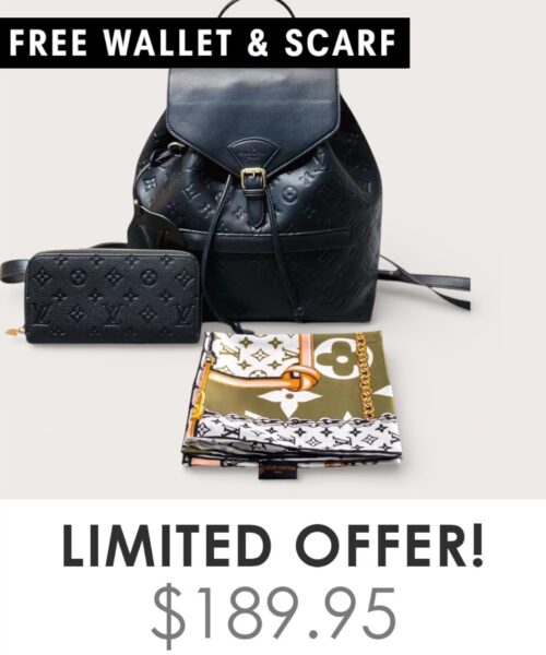 Bag + Gifts (FREE LV Wallet & FREE LV Scarf)