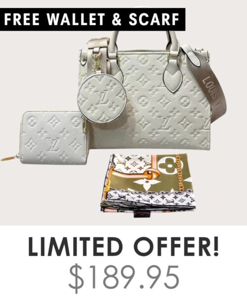 Bag + Gifts (FREE LV Wallet & FREE LV Scarf)