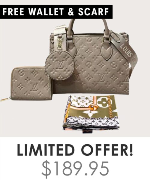 Bag + Gifts (FREE LV Wallet & FREE LV Scarf)