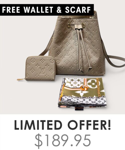 Bag + Gifts (FREE LV Wallet & FREE LV Scarf)