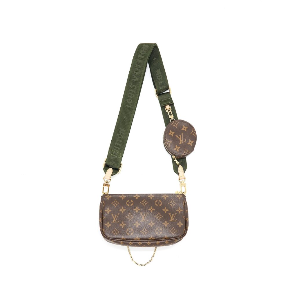 AAA Replica Louis Vuitton LV MULTI POCHETTE ACCESSORIES KHAKI