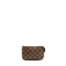 AAA Replica Louis Vuitton LV MINI POCHETTE ACCESSORIES DAMIER EBENE CANVAS GHW
