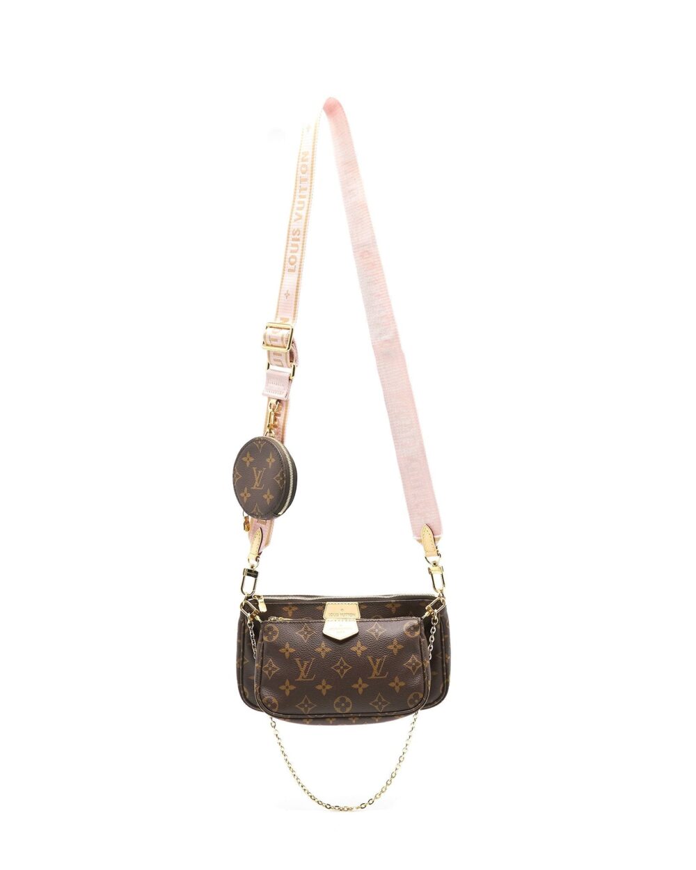 AAA Replica Louis Vuitton LV MULTI POCHETTE ACCESSORIES ROSE CLAIR YEAR 2019
