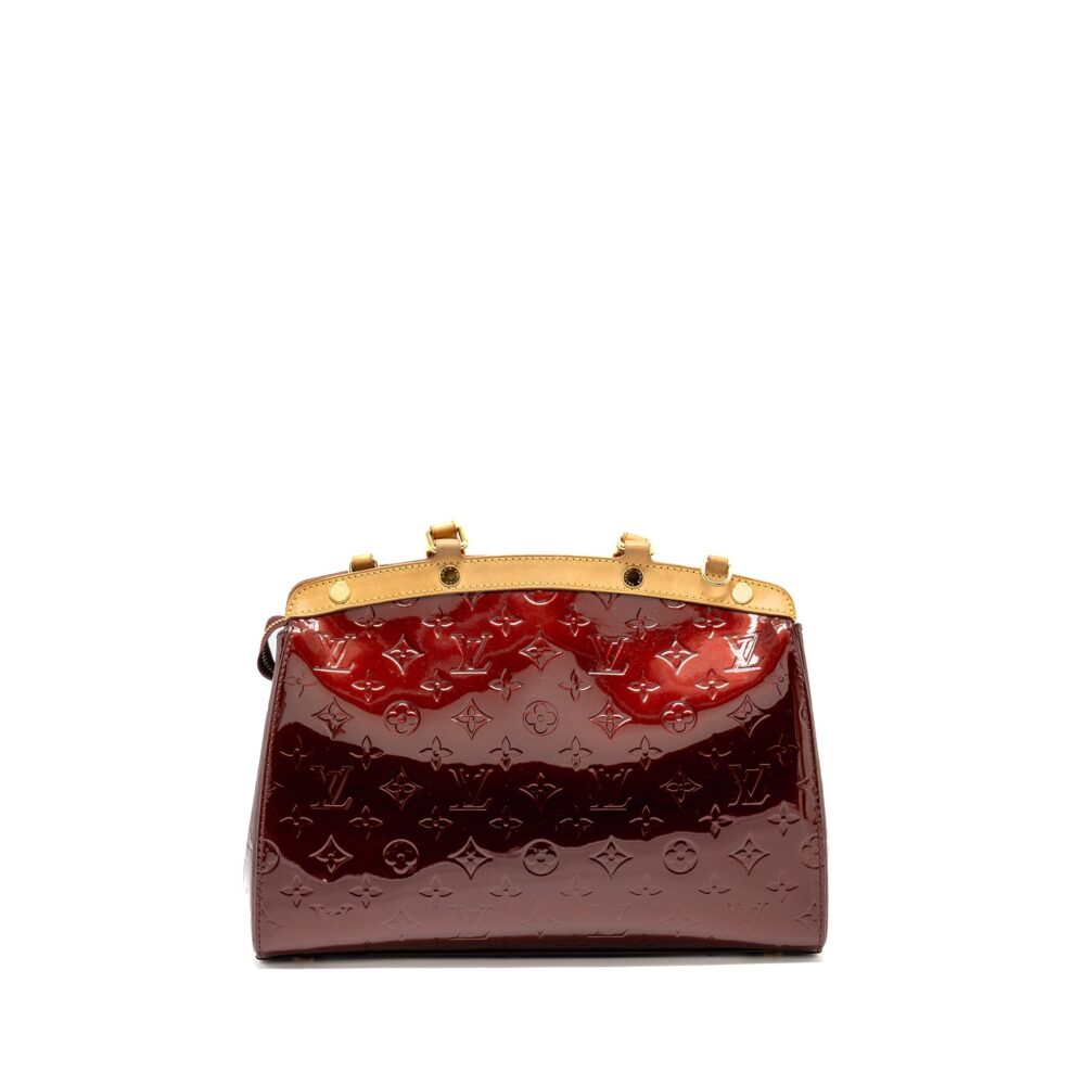 AAA Replica Louis Vuitton LV VERNIS BREA PATENT BURGUNDY AMARANTE GHW