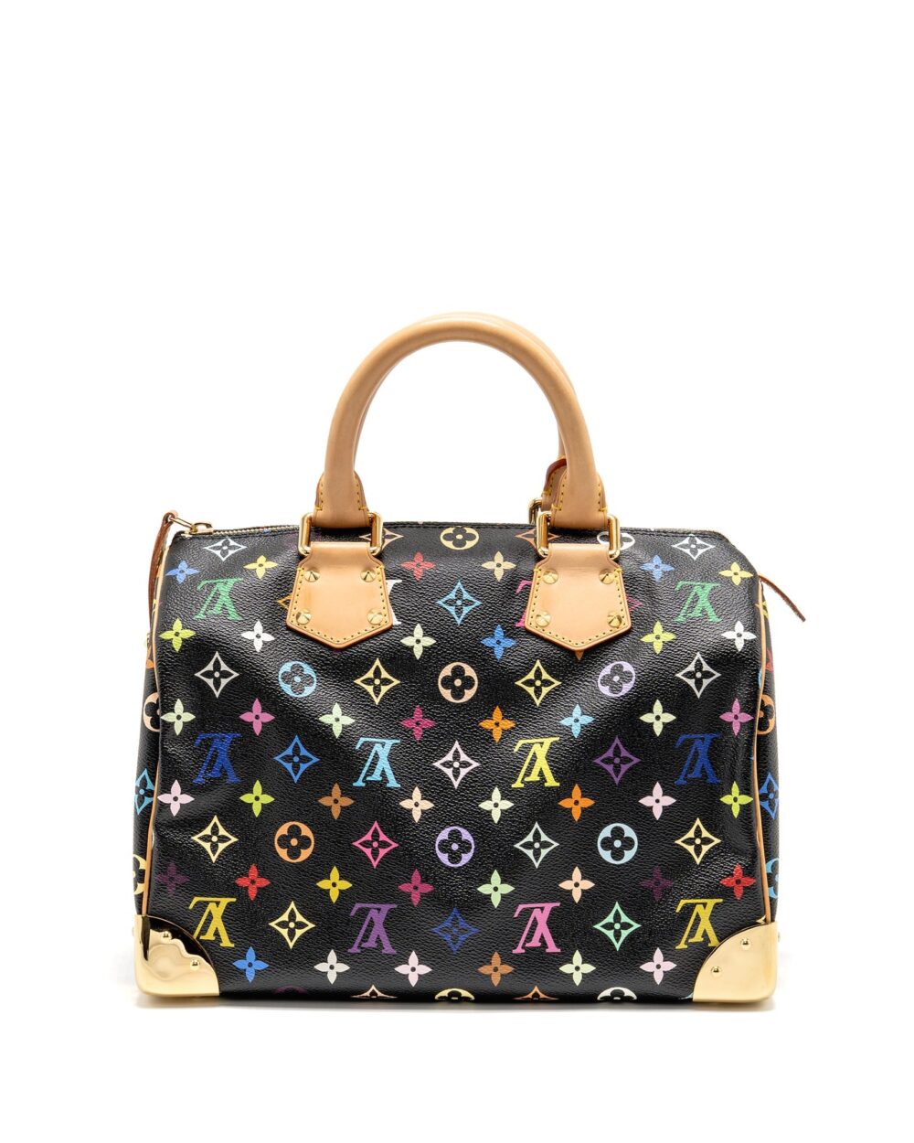 AAA Replica Louis Vuitton LV X TAKASHI MURAKAMI SPEEDY 30 LIMITED EDITION MULTICOLOURED MONOGRAM CANVAS BLACK GHW