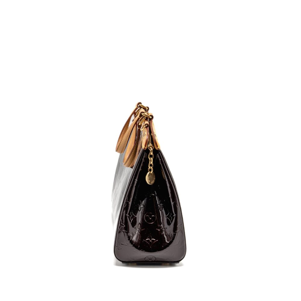 AAA Replica Louis Vuitton LV VERNIS BREA MM BAG MONOGRAM PATENT AMARANTE GHW