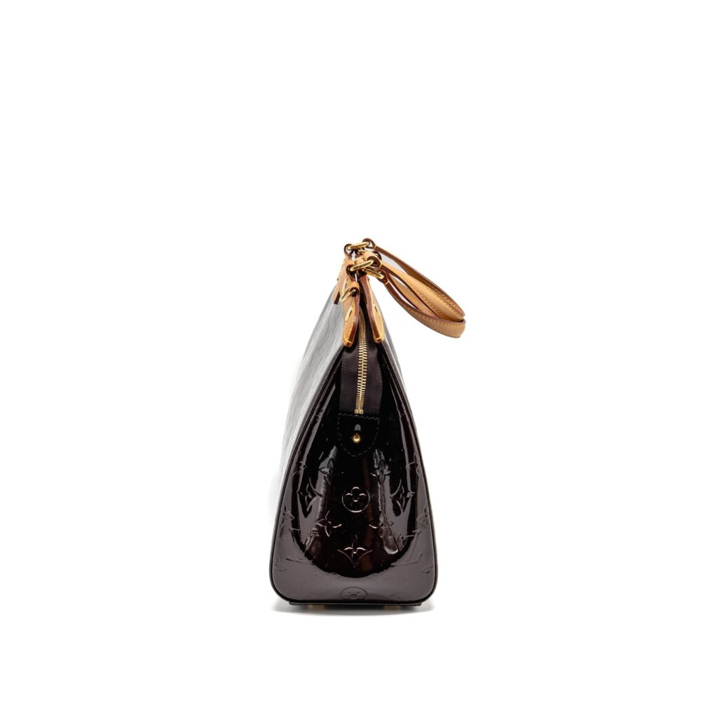 AAA Replica Louis Vuitton LV VERNIS BREA MM BAG MONOGRAM PATENT AMARANTE GHW