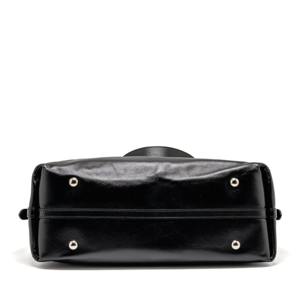 AAA Replica Louis Vuitton LV Carryall Vibe MM Lambskin/Monogram Canvas Black SHW M25143