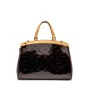 AAA Replica Louis Vuitton LV VERNIS BREA MM BAG MONOGRAM PATENT AMARANTE GHW