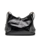 AAA Replica Louis Vuitton LV Carryall Vibe MM Lambskin/Monogram Canvas Black SHW M25143